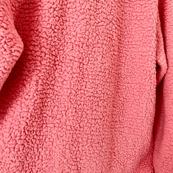 PINK Fleece Pullover Size Small Color Pink - Picture 3 of 3